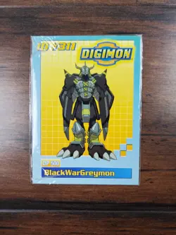 SEALED Vtg 1999 Bandai DIGIMON DP 500 BLACKWARGREYMON ID #311 PROMO TCG Card - Image 1