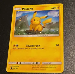 Pikachu Sun & Moon Black Star Promo SM183 Pokemon Card Raw Holo NM - Image 2