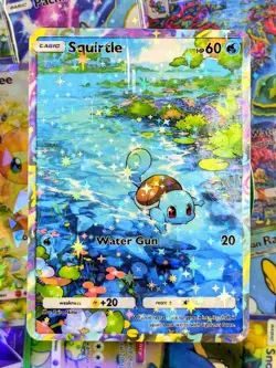 Squirtle pocket app handmade high quality card tcg full art Genetic Apex Set - Image 1