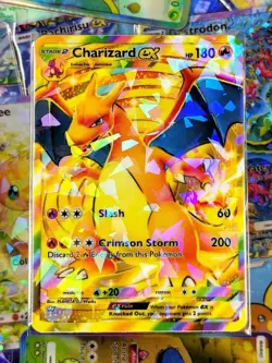 Charizard EX pocket app handmade high quality card tcg full art Genetic Apex Set - Image 1
