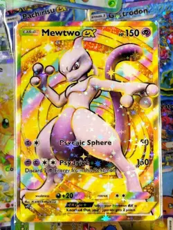 MewTwo EX pocket app handmade high quality card tcg full art Genetic Apex Set - Image 1