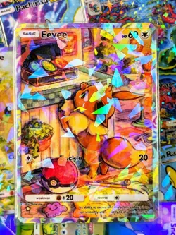 Eevee pocket app handmade high quality card tcg full art Genetic Apex Set - Image 1