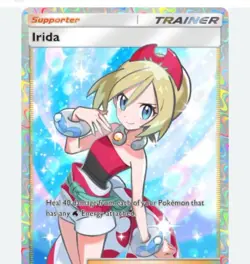 pokemon tcg pocket trade 2star Irida trainer card - Image 1