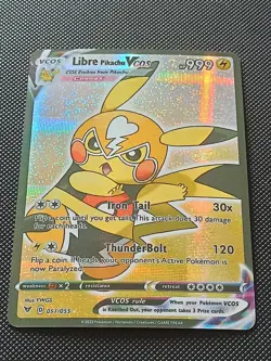 PIKACHU POKEMON LIBRE COSPLAY CARTE CARD NEW HOLO PRISM COLLECTION BRILLANTE - Image 1