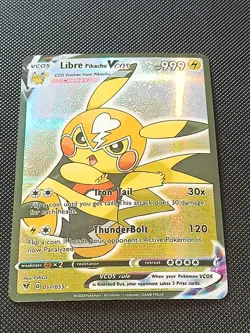 PIKACHU POKEMON LIBRE COSPLAY CARTE CARD NEW HOLO PRISM COLLECTION BRILLANTE - Image 5