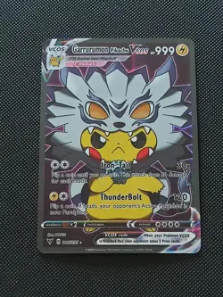 PIKACHU POKEMON GARRURUMON DIGIMON PIKA CARTE CARD HOLO PRISM FLASH FOIL MANGA - Image 3