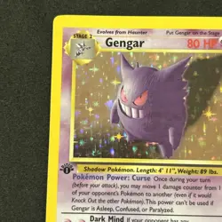 Gengar 5/62 Fossil Holo First Edition Card Never Played (Thick Stamp)￼ - Image 3