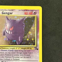 Gengar 5/62 Fossil Holo First Edition Card Never Played (Thick Stamp)￼ - Image 4