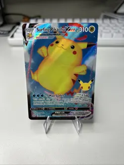 Pokemon Pikachu TCG Surfing VMAX Full Art Celebrations Card 009/025 NM Condition - Image 1