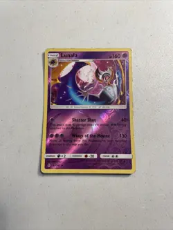 Pokemon TCG 2017 Guardians Rising Card -- Lunala #61/145 Reverse Holo - Image 1