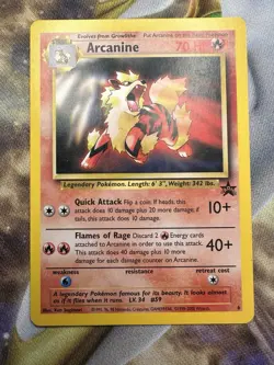 Black Star Promo Arcanine #6 Pokemon Card WOTC Rare 1999 LP+ #3 FREE SHIPPING - Image 1