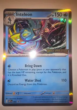 Inteleon Stamped Prerelease Promo Holo Pokemon Card MEP 002 - Image 1