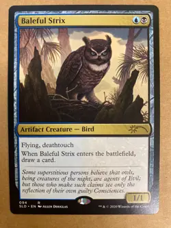 MTG 1x Baleful Strix # 94 Secret Lair Drop Magic the Gathering Card x1 NM - Image 1