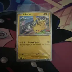 Pokemon Pikachu TCG 2024 World Championships Promo Card Sealed - Image 1