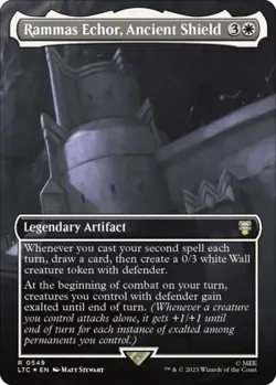 MTG English Rammas Echor, Ancient Shield (Borderless) (Surge Foil) NM Foil - Image 1
