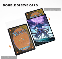 100 MTG Card Sleeves with 100 Inner Sleeve, Textured Back Art Sleeves, Fit Stand - Image 4