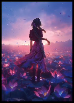 MTG Card Sleeves(Fantasy Lotus) Magic the Gathering Card Sleeves Art Sleeve Deck - Image 1