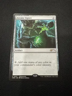 MTG Magic the Gathering Arcane Signet Commandfest Exclusive Chatterfang Art - Image 1