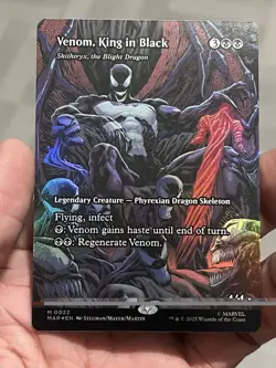 Magic The Gathering Spider-Man Venom King In Black Mythic Full Art Foil NM - Image 1