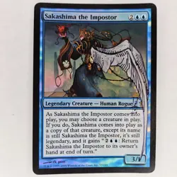 ALTERED SIGNED FOIL SAKASHIMA THE IMPOSTER SAVIORS OF KAMIGAWA LP - Image 1