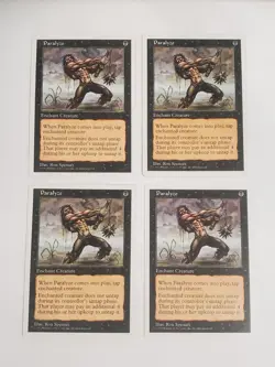 MTG Playset 4x Paralyze (5th Edition/Black/C) - BGM - Image 1