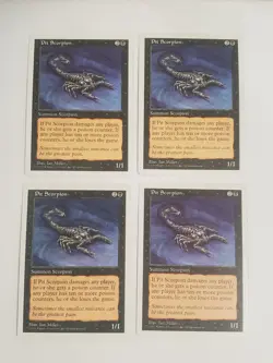 MTG Playset 4x Pit Scorpion (5th Edition/Black/C) - BGM - Image 1