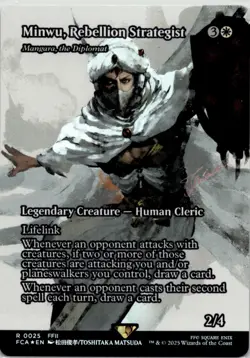 MTG Minwu, Rebellion Strategist - Mangara, the Diplomat Foil NM FINAL FANTASY - Image 1