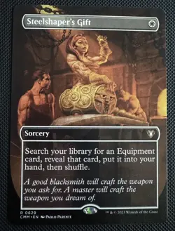 MTG Steelshaper's Gift Borderless - Commander Masters #629 NM - Image 1