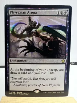 MTG Phyrexian Arena Foil FDN 0728 Foundations Promo Promotion NM - Image 1