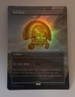 Sol Ring Borderless FOIL NM/M Secret Lair Nuestra Magia MTG Magic the Gathering - Image 1