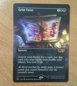 Grim tutor Full art M21 magic the gathering MTG - Image 1