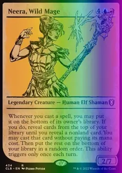 Neera, Wild Mage (434/1080) Commander Legends Battle for Baldur's Gate NM FOIL - Image 1