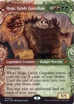 Hugs, Grisly Guardian (Showcase) Bloomburrow - Magic MTG NM - Image 1