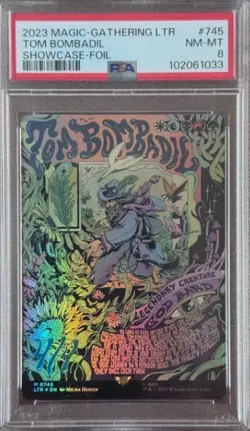 Tom Bombadil Borderless Poster Foil PSA 8 Graded Lord of the Rings MTG - Image 1