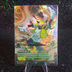 Disney Lorcana Fabled MAX GOOF CHART TOPPER ENCHANTED 230/204 Foil Rare - Image 1