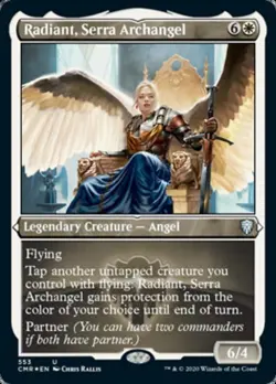Radiant, Serra Archangel (Foil Etched) -Foil Near Mint MTG Commander Legends - Image 1