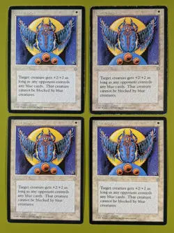 Blue Scarab x4 Ice Age 4x Playset Magic the Gathering MTG - Image 1