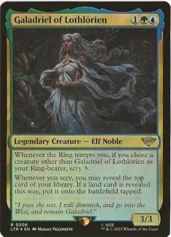 Galadriel of Lothlorien 206 Rare MTG The Lord of the Rings Middle Earth NM/M - Image 1