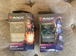Magic the Gathering MTG Throne of Eldraine Rowan and Oko Planeswalker Decks NIB - Image 1