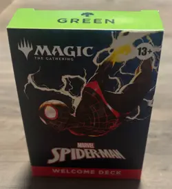 2025 Magic The Gathering Spider Man - Green Starter Welcome Deck Box - New - Image 1