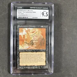 FRANKENSTEIN MONSTER CGC GRADED 9.5 MINT+ MAGIC THE GATHERING MTG 1994 VINTAGE - Image 1