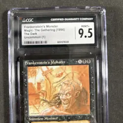 FRANKENSTEIN MONSTER CGC GRADED 9.5 MINT+ MAGIC THE GATHERING MTG 1994 VINTAGE - Image 4