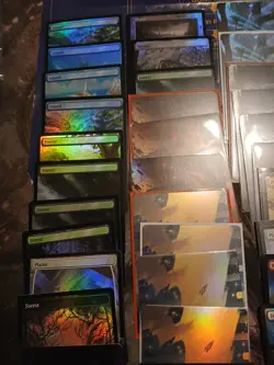 Magic The Gathering Full Art Basic Land Lot. 47 Foil. 73 Non Foil. 120 Total - Image 3