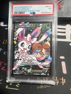 2016 Pokemon Xy Generations Radiant Collection #RC21 Sylveon Ex PSA 7 - Image 1