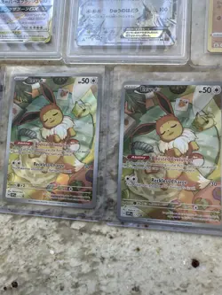 Pokemon Psa 8 Graded Lot Of 2 And 5 Full Art Holos. Full Art Evee , Rayquaza EX - Image 4