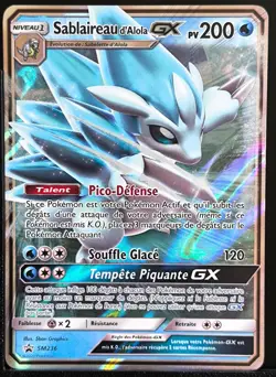Carte Pokemon Sablaireau d'Alola GX SM236 Promo Soleil & Lune FR - Image 2