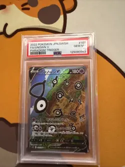 PSA 10 Unown V 103 Pokemon Sword & Shield Paradigm Trigger Japanese 2022 - Image 1