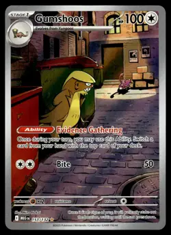 2025 Pokemon Mega Evolution 153/132 Gumshoos Near Mint - Image 1
