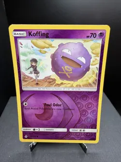Pokemon TCG SM Unbroken Bonds Koffing 73/214 Reverse Holo Common NM! - Image 1
