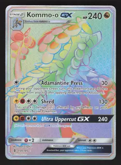 Kommo-o GX (Secret) 159/145 Secret Rare Pokemon SM - Guardians Rising - Image 1
